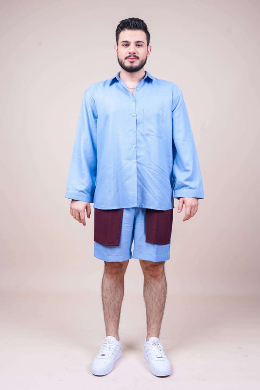 Duo-Color Sky Unisex Co-ord Set