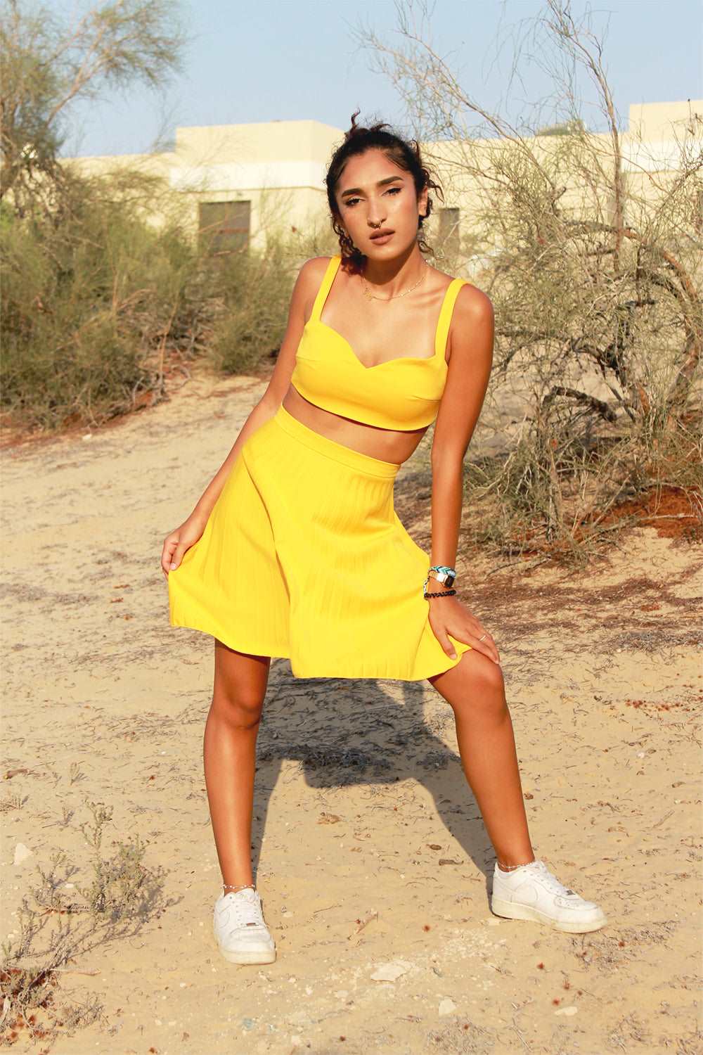 TCT Womens Pleated Skirt