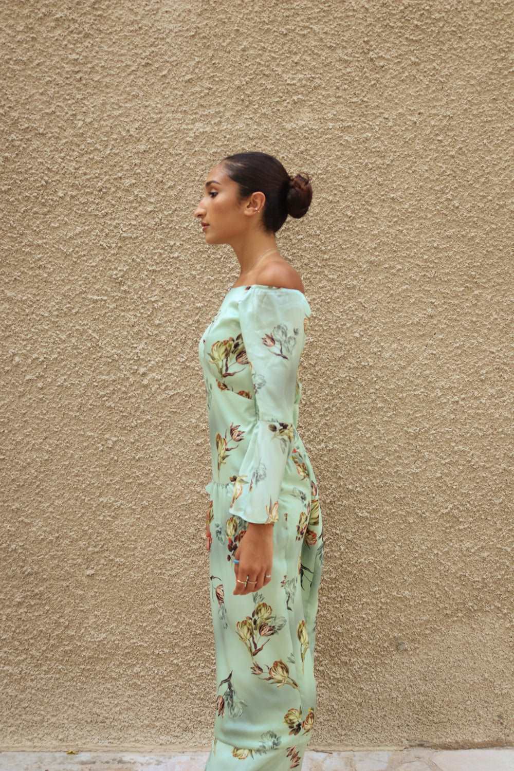 The Hemerocallis Off-Shoulder Gown