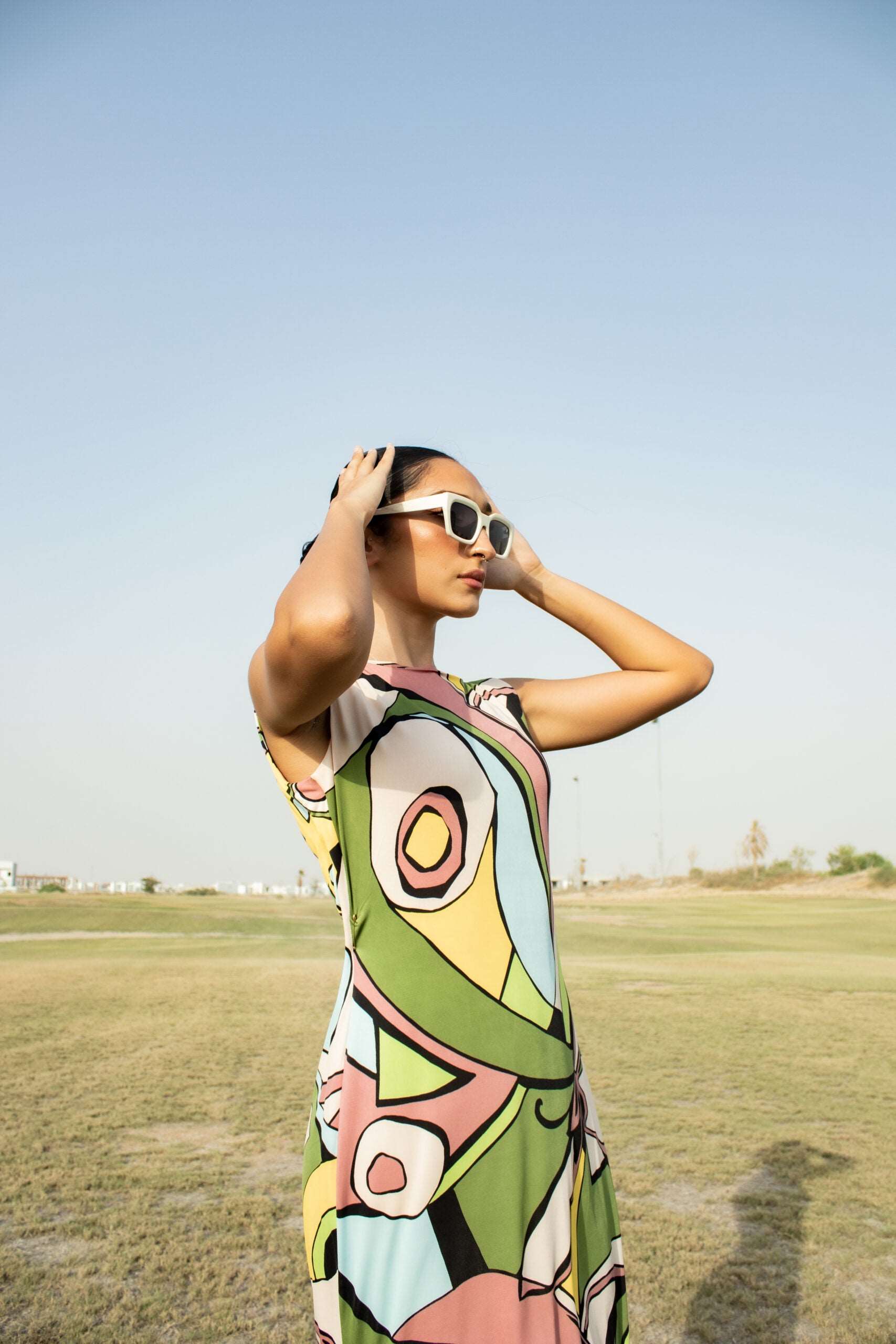 Flower Park Multicolor Bodycon Dress