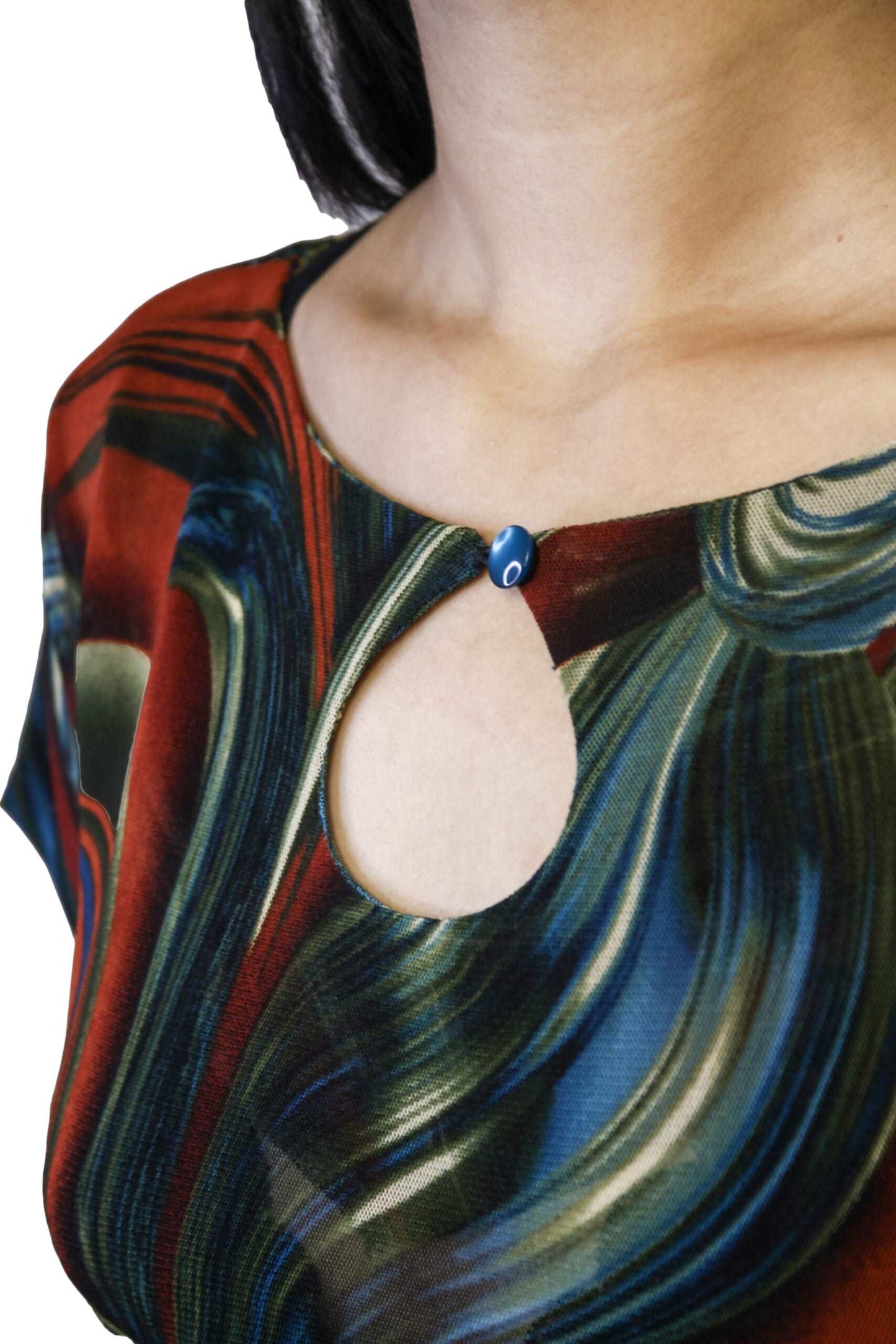 Autumn Waves Printed Crop Top